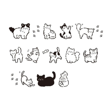 Kamio Japan - Coro-re Plus - Roller Stamp - Cat