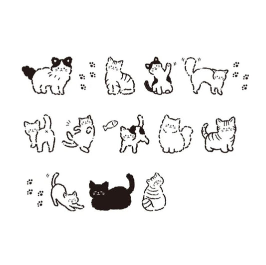 Kamio Japan - Coro-re Plus - Roller Stamp - Cat