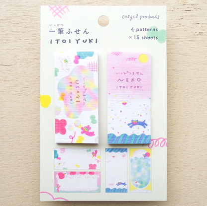 Cozyca - One-Line Sticky Notes - Itoi Yuki - Usagi / Neko