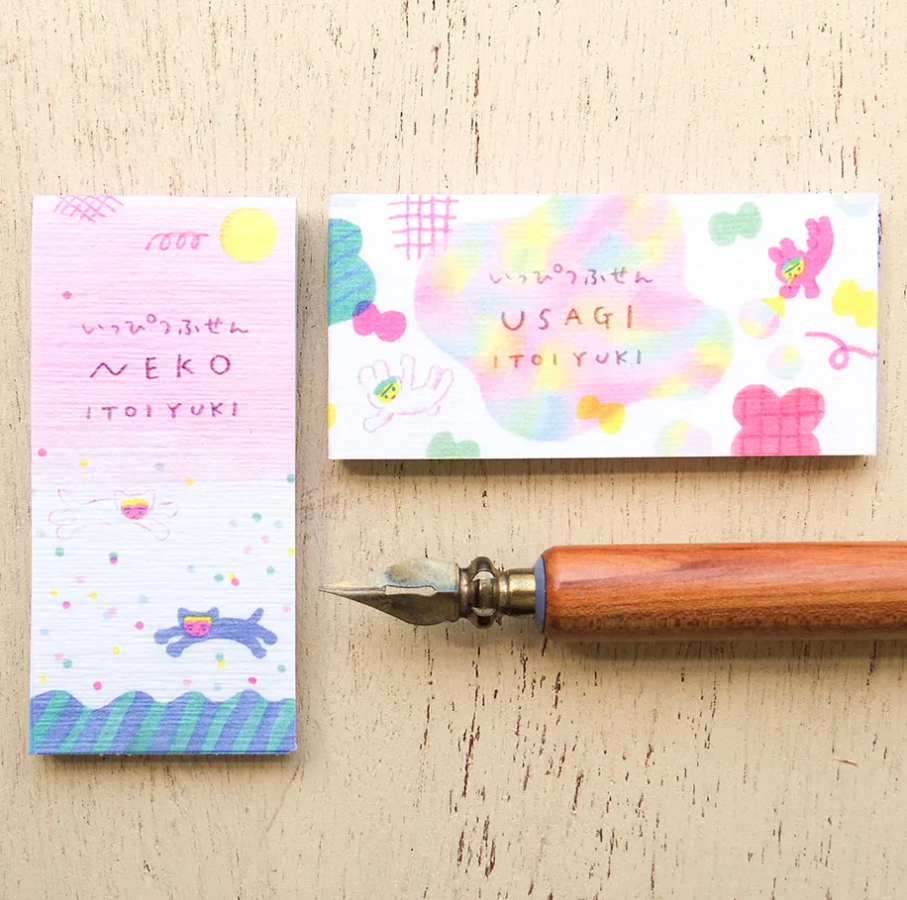 Cozyca - One-Line Sticky Notes - Itoi Yuki - Usagi / Neko