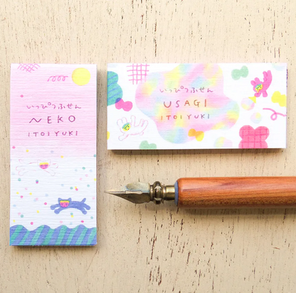 Cozyca - One-Line Sticky Notes - Itoi Yuki - Usagi / Neko