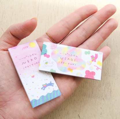 Cozyca - One-Line Sticky Notes - Itoi Yuki - Usagi / Neko