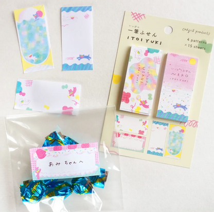 Cozyca - One-Line Sticky Notes - Itoi Yuki - Usagi / Neko