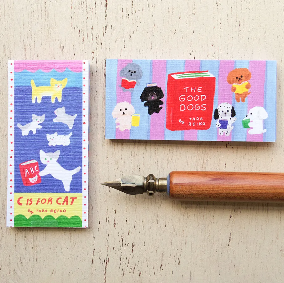 Cozyca - One-Line Sticky Notes - Reiko Tada - C is for Cat / The Good Dogs