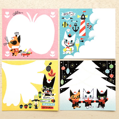 Cozyca - Block Memo Pad - Kuroneko Design - My Little Teo
