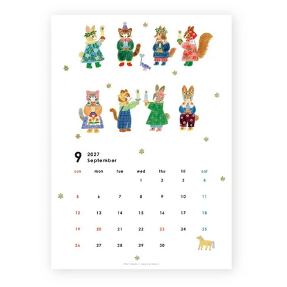 Cozyca x Aiko Fukawa - 2027 Wall Calendar