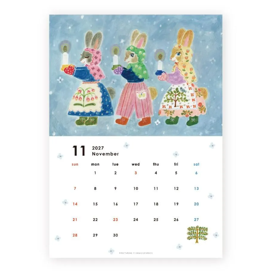 Cozyca x Aiko Fukawa - 2027 Wall Calendar
