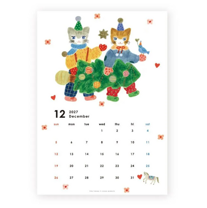Cozyca x Aiko Fukawa - 2027 Wall Calendar