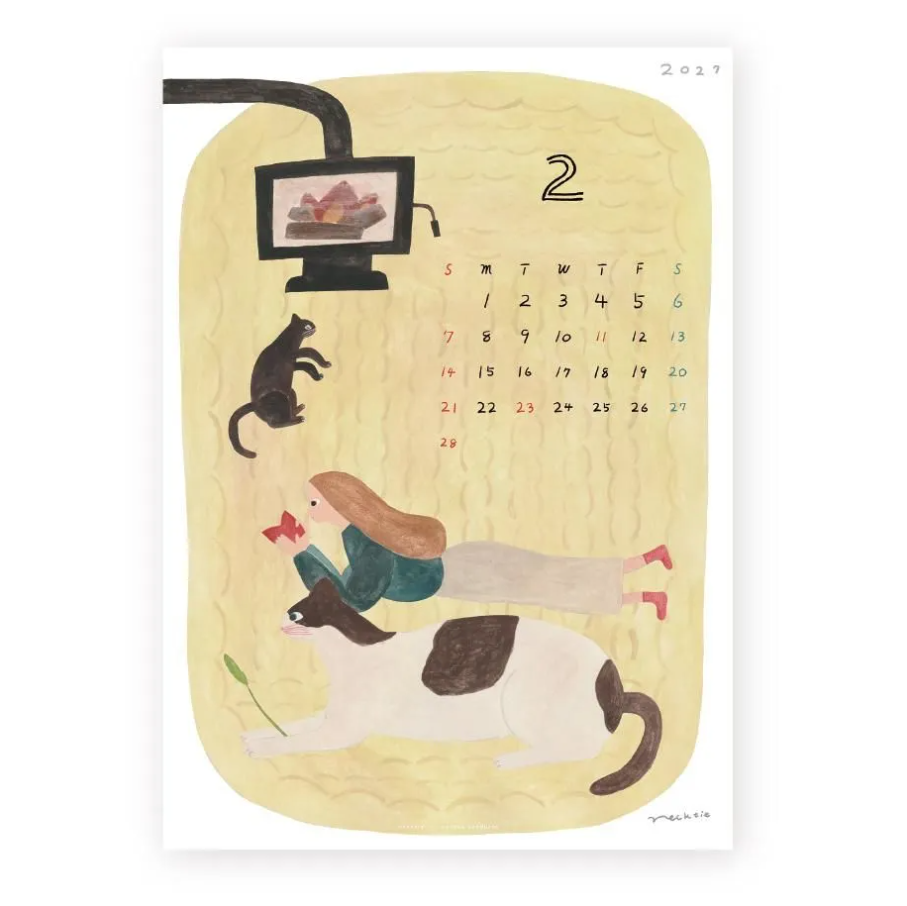 Cozyca x Necktie - 2027 Wall Calendar