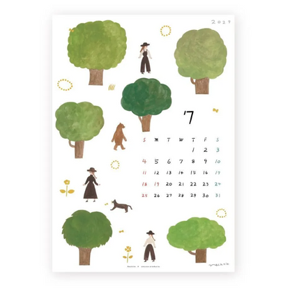 Cozyca x Necktie - 2027 Wall Calendar