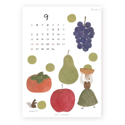 Cozyca x Necktie - 2027 Wall Calendar