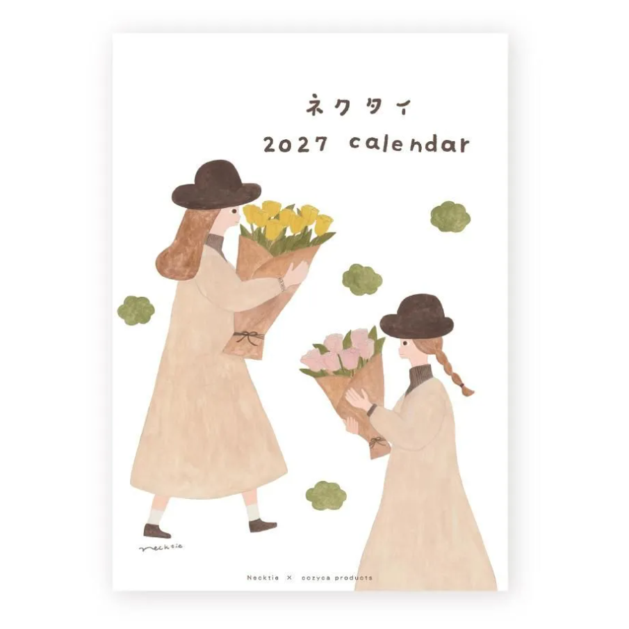 Cozyca x Necktie - 2027 Wall Calendar