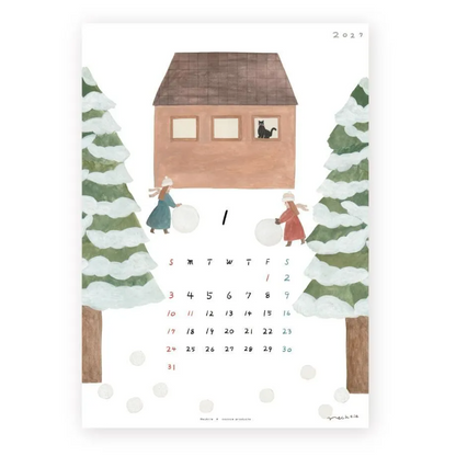 Cozyca x Necktie - 2027 Wall Calendar
