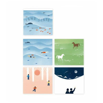 Cozyca - Block Memo Pad - Nishi Shuku - Landscape