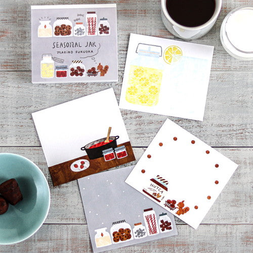 Cozyca - Block Memo Pad - Mariko Fukuoka - Seasonal Jar