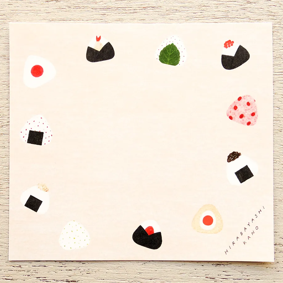 Cozyca - Block Memo Pad - Kano Hirabayashi - Washoku