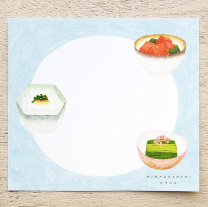 Cozyca - Block Memo Pad - Kano Hirabayashi - Washoku