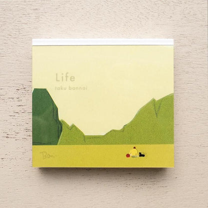Cozyca - Block Memo Pad - Taku Bannai - Life