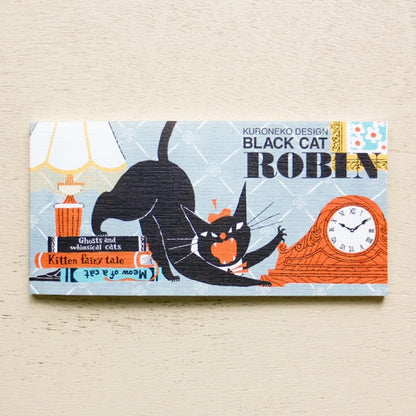 Cozyca - Notepad - Kuroneko Design - Robin the Black Cat - Design A
