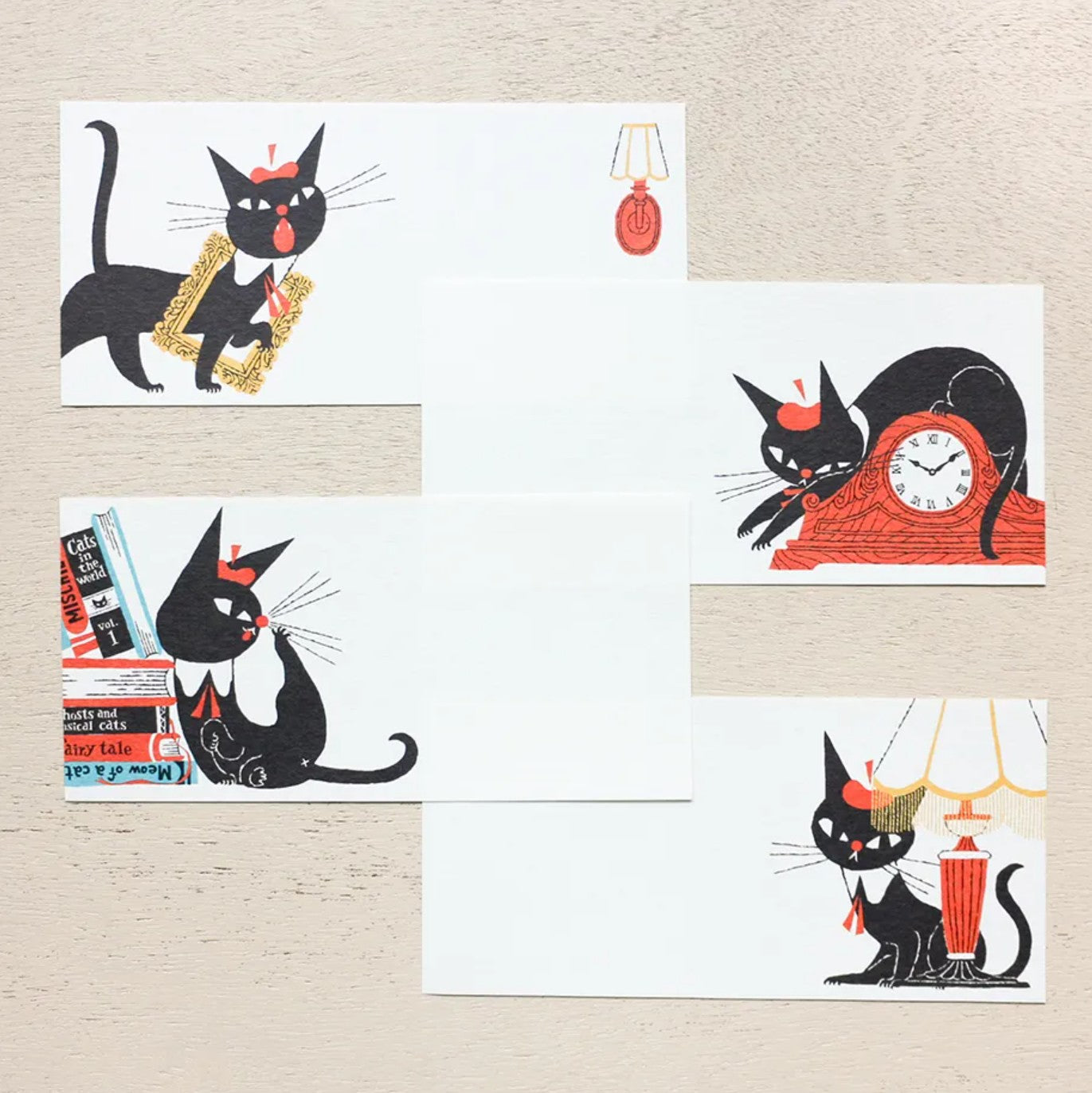 Cozyca - Notepad - Kuroneko Design - Robin the Black Cat - Design A