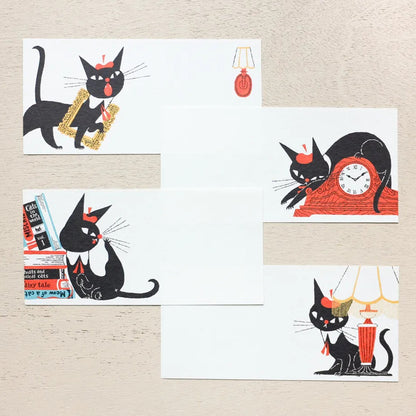 Cozyca - Notepad - Kuroneko Design - Robin the Black Cat - Design A