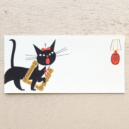 Cozyca - Notepad - Kuroneko Design - Robin the Black Cat - Design A