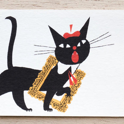 Cozyca - Notepad - Kuroneko Design - Robin the Black Cat - Design A