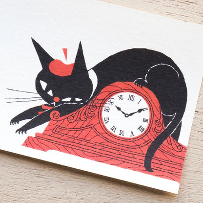 Cozyca - Notepad - Kuroneko Design - Robin the Black Cat - Design A