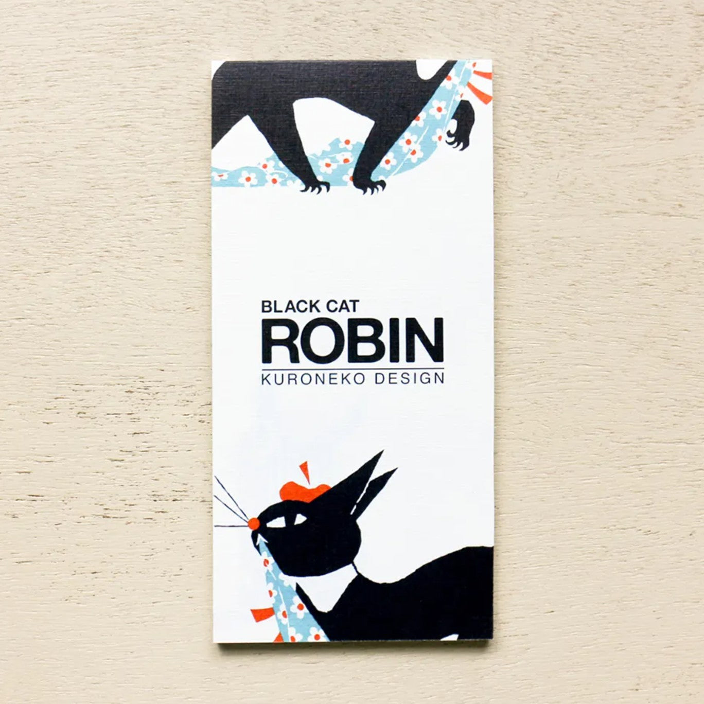 Cozyca - Notepad - Kuroneko Design - Robin the Black Cat - Design B