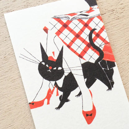 Cozyca - Notepad - Kuroneko Design - Robin the Black Cat - Design B