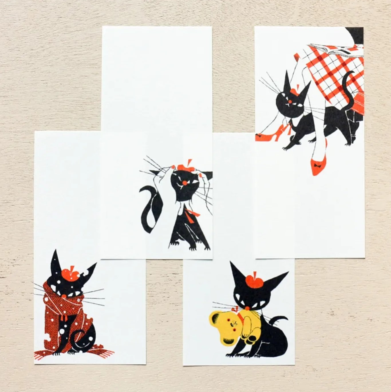 Cozyca - Notepad - Kuroneko Design - Robin the Black Cat - Design B