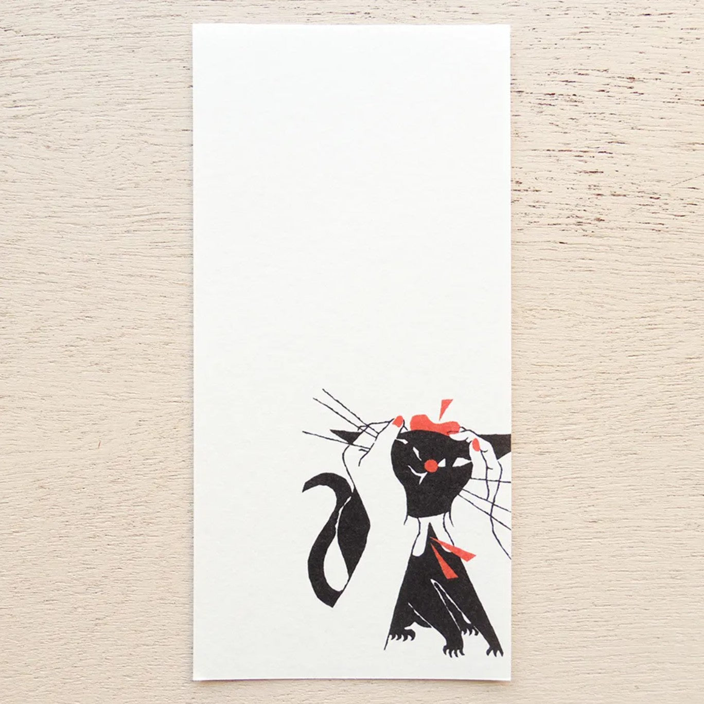 Cozyca - Notepad - Kuroneko Design - Robin the Black Cat - Design B