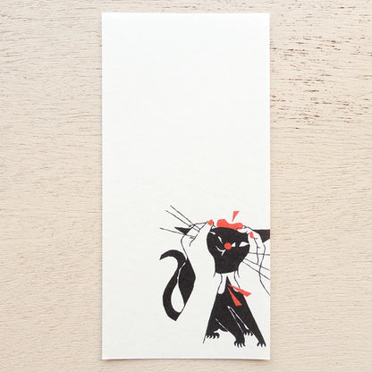 Cozyca - Notepad - Kuroneko Design - Robin the Black Cat - Design B