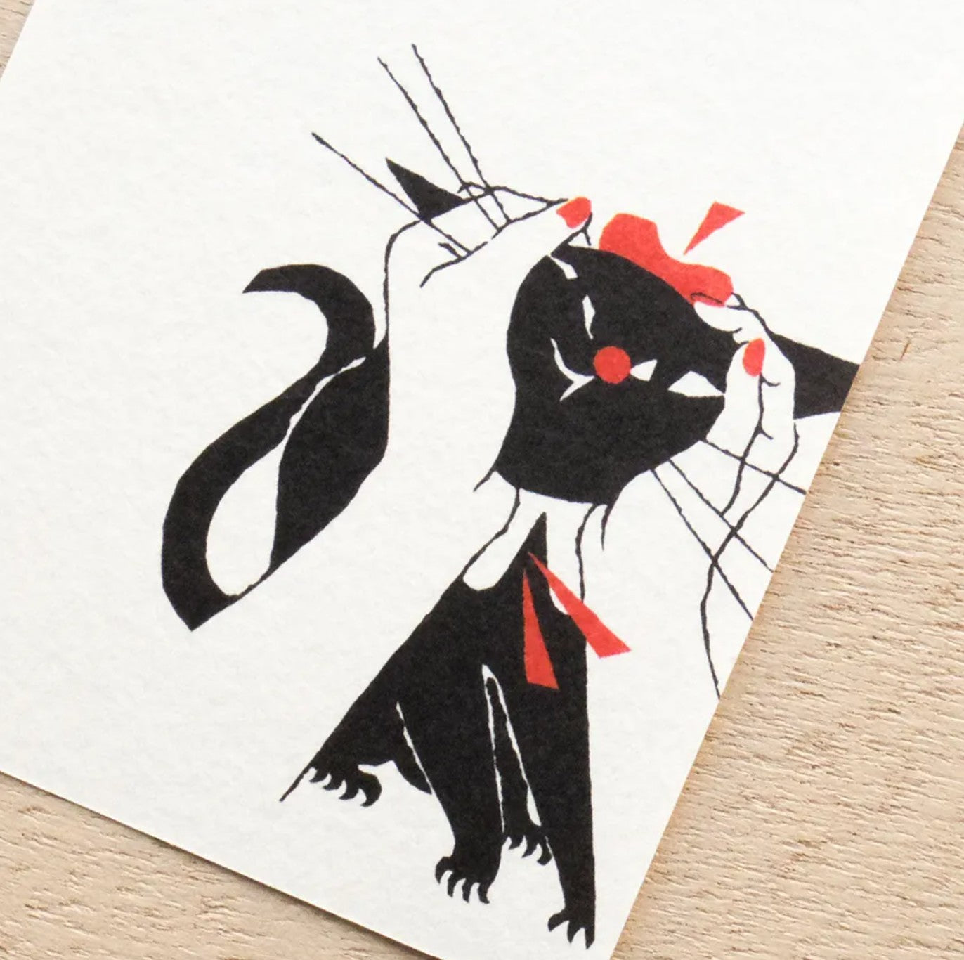 Cozyca - Notepad - Kuroneko Design - Robin the Black Cat - Design B