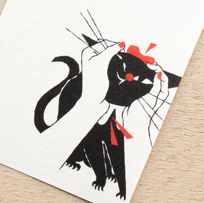 Cozyca - Notepad - Kuroneko Design - Robin the Black Cat - Design B