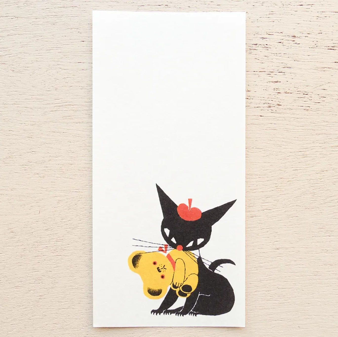 Cozyca - Notepad - Kuroneko Design - Robin the Black Cat - Design B