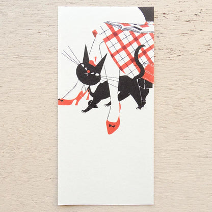 Cozyca - Notepad - Kuroneko Design - Robin the Black Cat - Design B