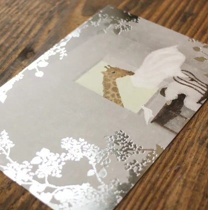 Cozyca - Foil-Stamped Postcard - Akira Kusaka - Dozing