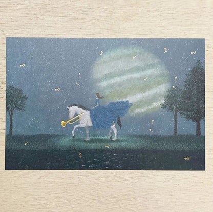 Cozyca - Foil-Stamped Postcard - Akira Kusaka - A Melodic Journey