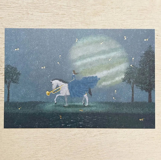 Cozyca - Foil-Stamped Postcard - Akira Kusaka - A Melodic Journey