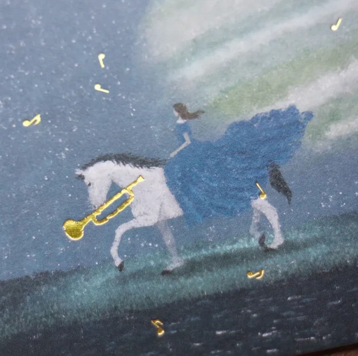Cozyca - Foil-Stamped Postcard - Akira Kusaka - A Melodic Journey