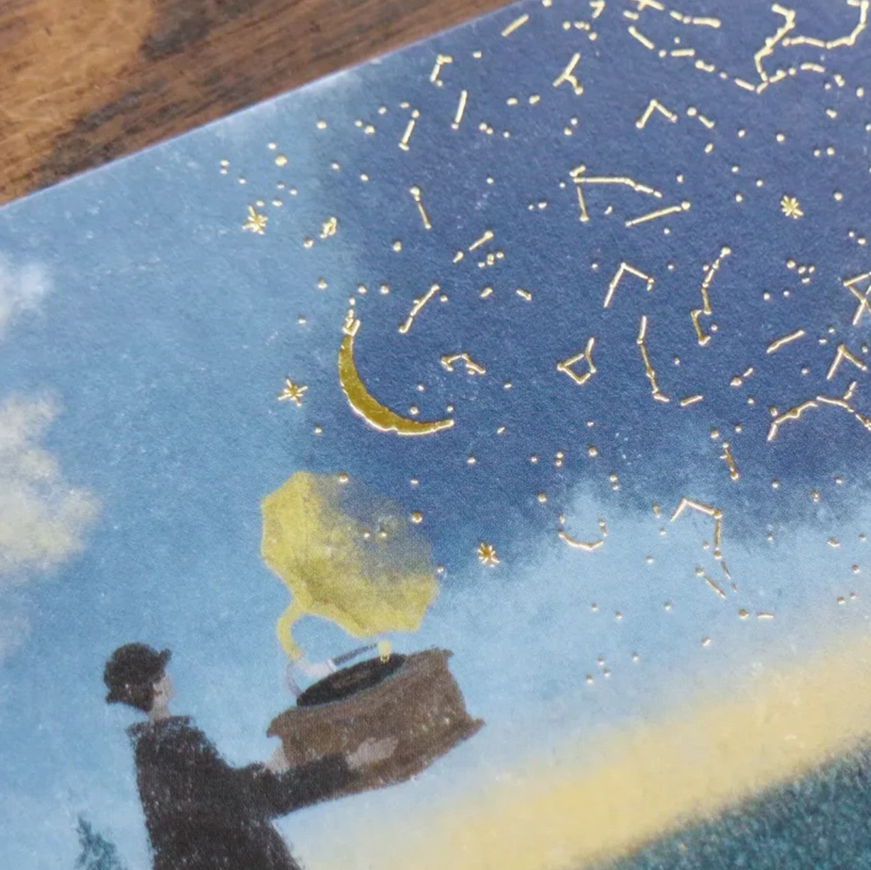 Cozyca - Foil-Stamped Postcard - Akira Kusaka - Nocturne Radio