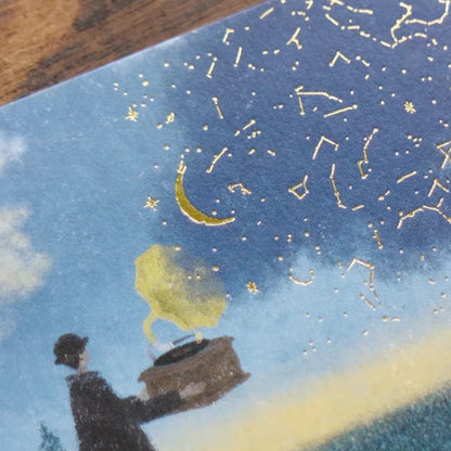 Cozyca - Foil-Stamped Postcard - Akira Kusaka - Nocturne Radio