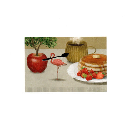 Cozyca - Foil-Stamped Postcard - Akira Kusaka - Tea Party