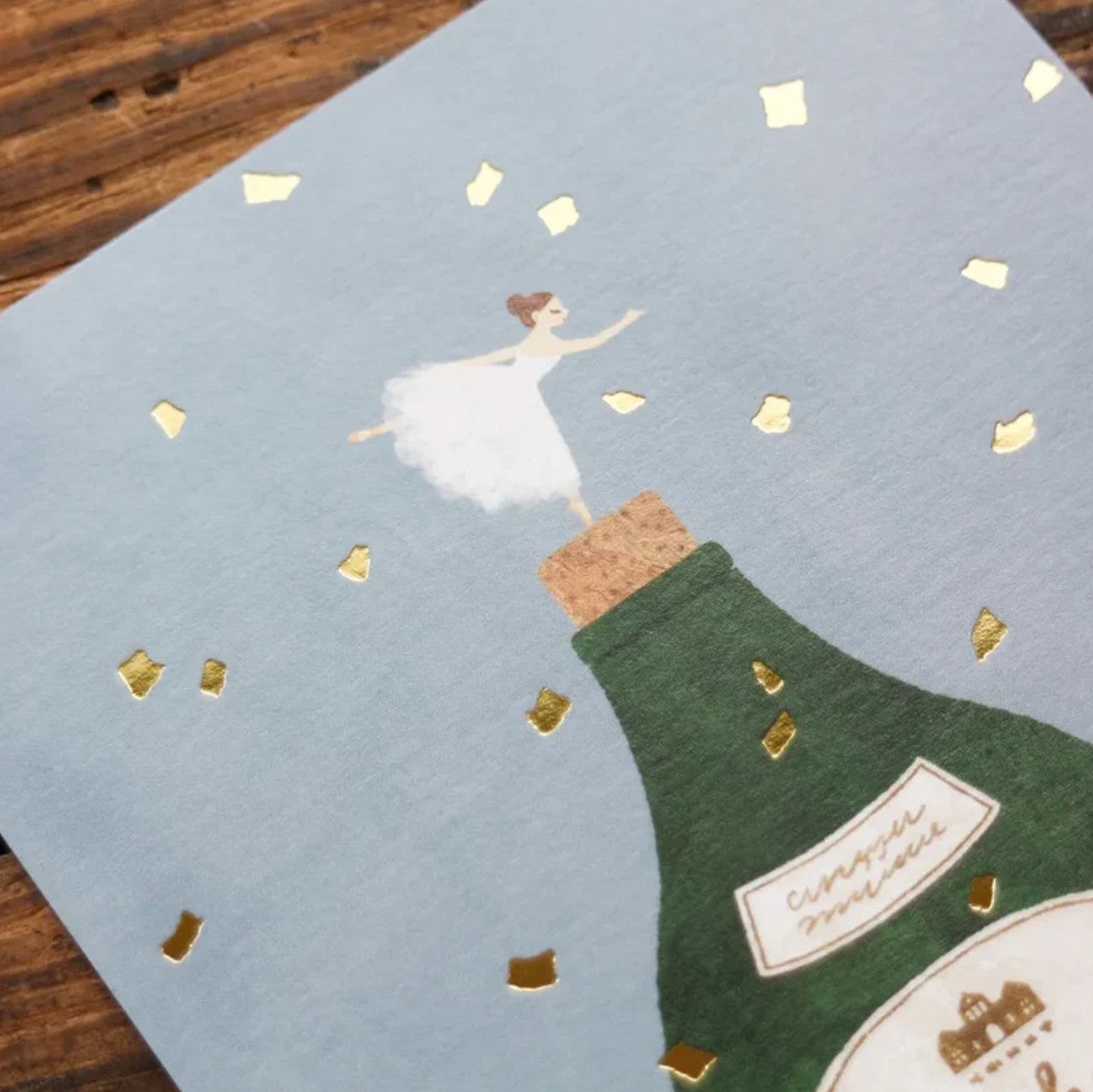 Cozyca - Foil-Stamped Postcard - Mariko Fukuoka - Dance