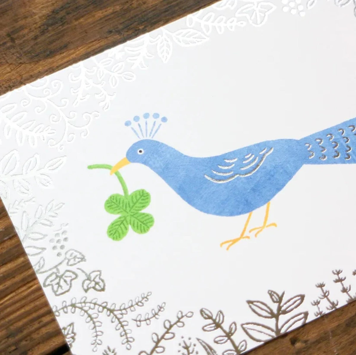 Cozyca - Foil-Stamped Postcard - Mariko Fukuoka - Lucky Bird