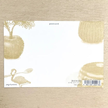 Cozyca - Foil-Stamped Postcard - Akira Kusaka - Tea Party