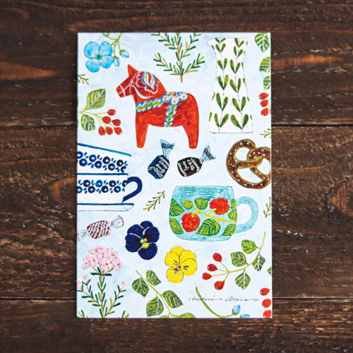 Cozyca - Foil-Stamped Postcard - Midori Asano - Relaxing Life
