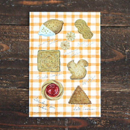 Cozyca - Foil-Stamped Postcard - Midori Asano - Cookies