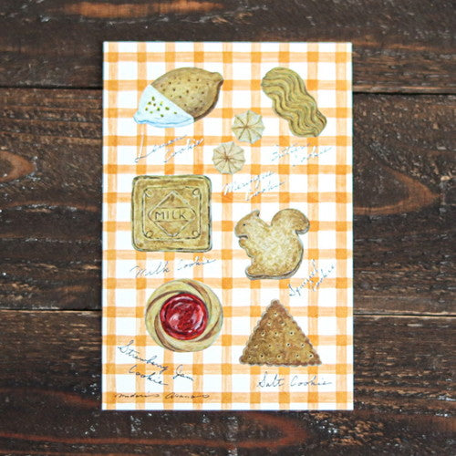 Cozyca - Foil-Stamped Postcard - Midori Asano - Cookies
